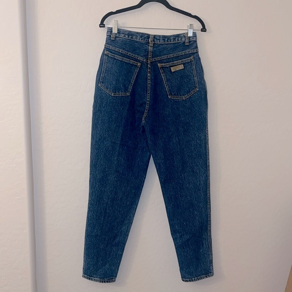 GITANO ORIGINAL VINTAGE JEANS HIGH WAIST DENIM SZ 12 DARK WASH MADE IN HONG KONG - Picture 3 of 17